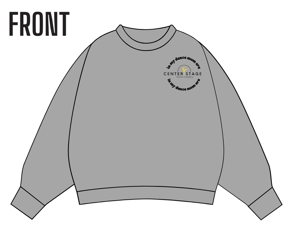 CSDC "Dance Mom Era" Original Crew Neck - Gray