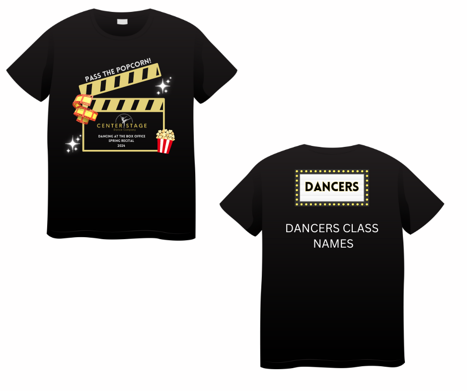 Official Spring Recital "Dancing At The Box Office" T-Shirt