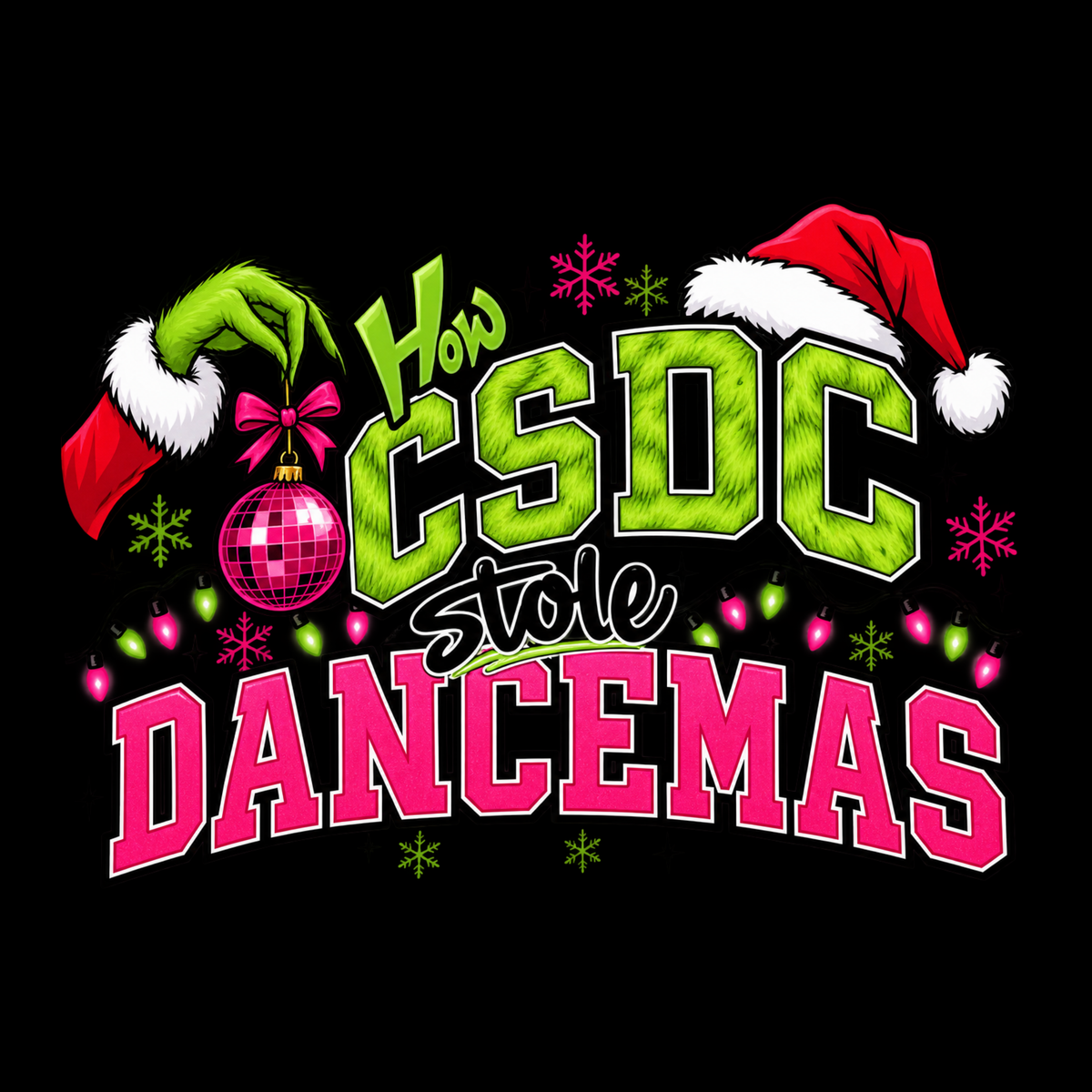 Official Winter Recital "CSDC Stole Dancemas" Crew Neck